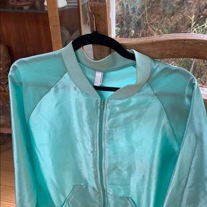 Mint satin American apparel sweater